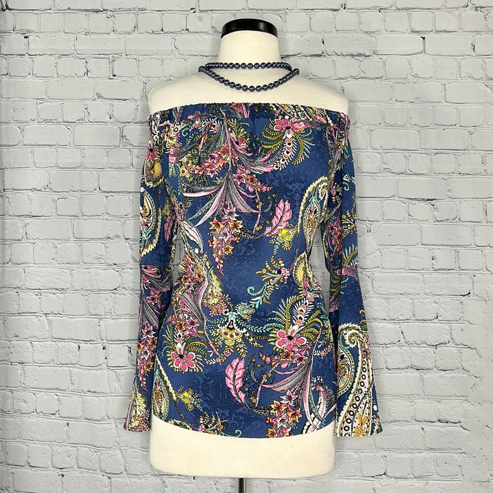 ✨Ariella Paisley Blouse 💙🩷(New without tag)